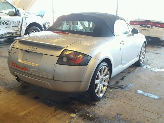 TRUTX28N711030974 - 2001 AUDI TT SILVER photo 4