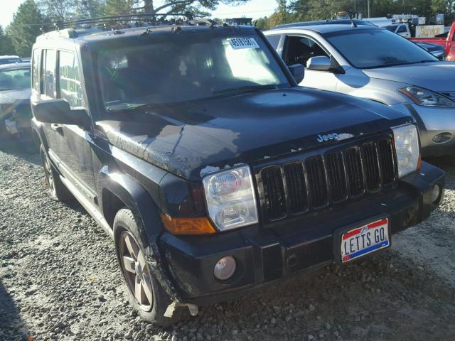 1J8HG48K66C302954 - 2006 JEEP COMMANDER BLACK photo 1