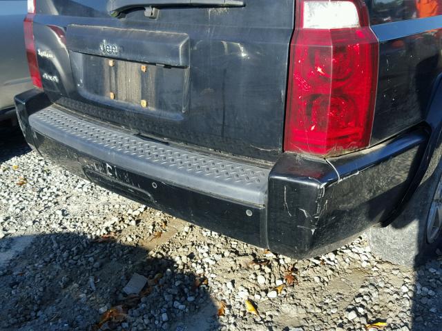 1J8HG48K66C302954 - 2006 JEEP COMMANDER BLACK photo 10