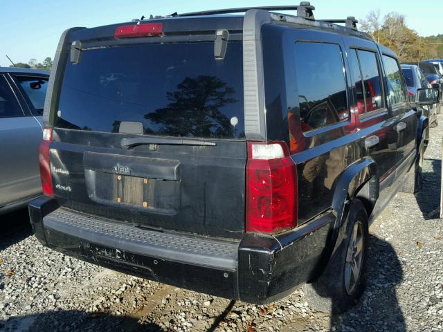 1J8HG48K66C302954 - 2006 JEEP COMMANDER BLACK photo 4