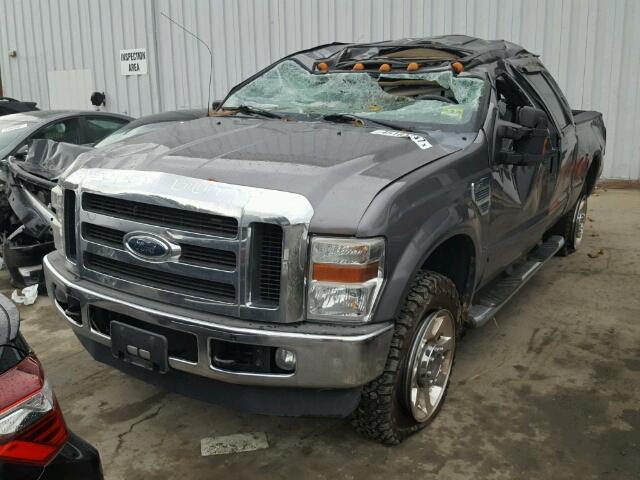 1FTWW31529EA67140 - 2009 FORD F350 GRAY photo 2