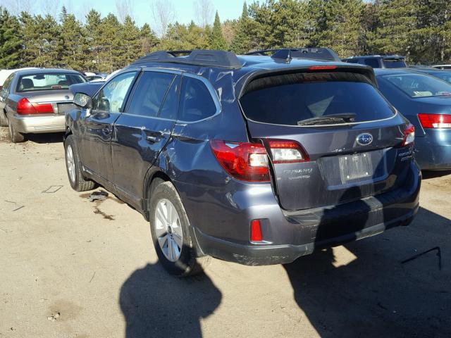 4S4BSAFC4G3265065 - 2016 SUBARU OUTBACK 2. GRAY photo 3