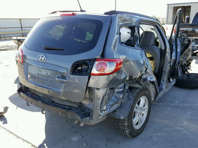 5NMSG3AB3AH406622 - 2010 HYUNDAI SANTA FE G GRAY photo 4