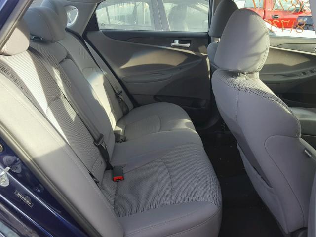 5NPEB4AC7DH780247 - 2013 HYUNDAI SONATA GLS BLUE photo 6