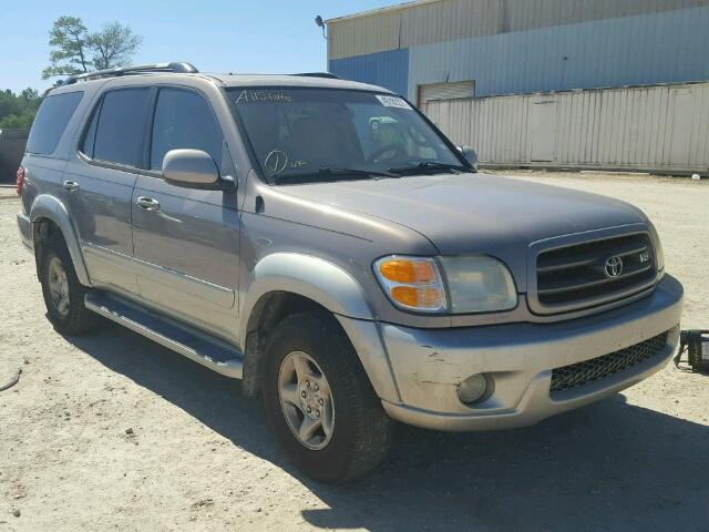 5TDZT34A92S061527 - 2002 TOYOTA SEQUOIA SR BEIGE photo 1