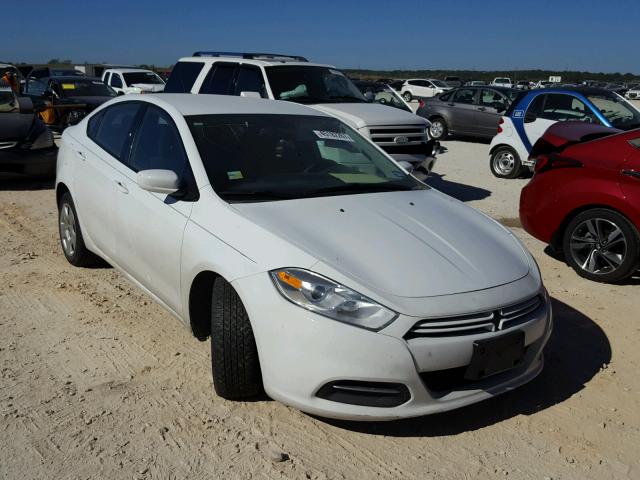 1C3CDFAA2GD585277 - 2016 DODGE DART SE WHITE photo 1