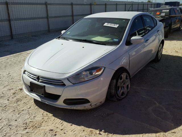 1C3CDFAA2GD585277 - 2016 DODGE DART SE WHITE photo 2