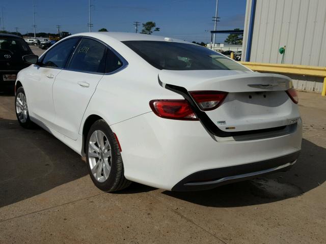 1C3CCCAB8GN160036 - 2016 CHRYSLER 200 LIMITE WHITE photo 3