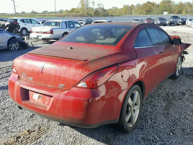 1G2ZH35N074176494 - 2007 PONTIAC G6 GT RED photo 4