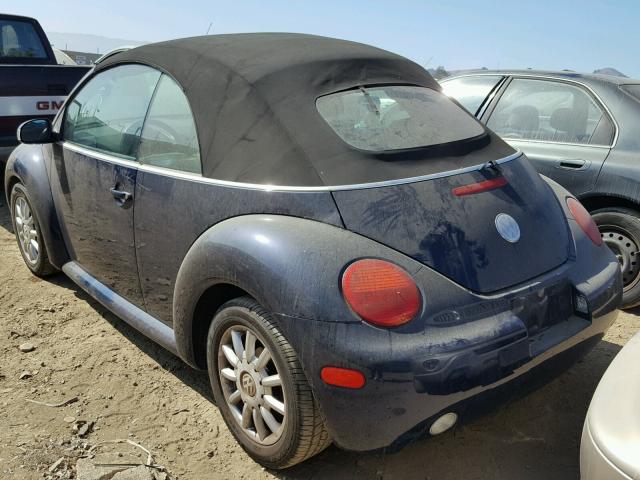 3VWCM31Y65M302868 - 2005 VOLKSWAGEN NEW BEETLE 蓝色 照片 3