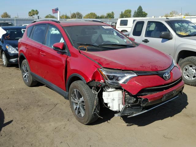 2T3WFREV1GW279420 - 2016 TOYOTA RAV4 XLE RED photo 1