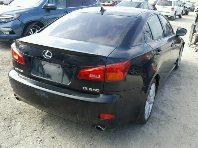 JTHBK262672038594 - 2007 LEXUS IS 250 BLACK photo 4