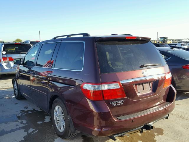 5FNRL38817B062884 - 2007 HONDA ODYSSEY TO MAROON photo 3