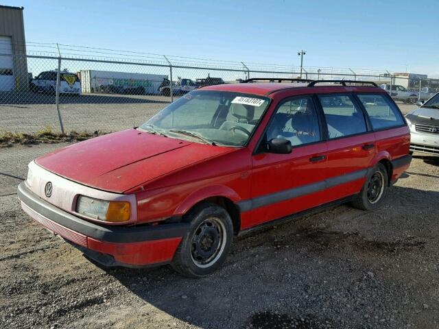 WVWGB031XME154432 - 1991 VOLKSWAGEN PASSAT RED photo 2