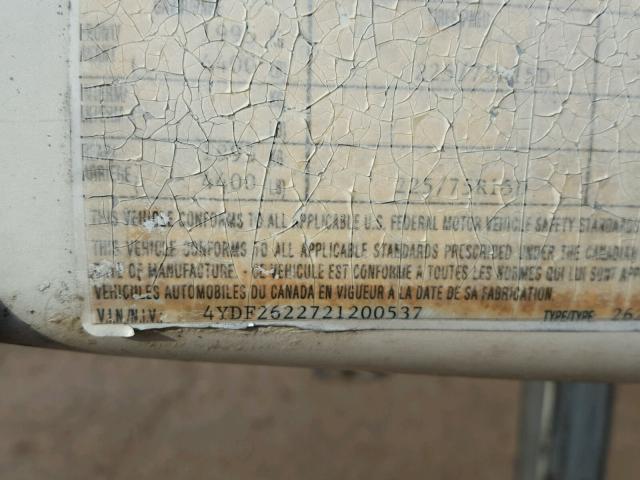 4YDF2622721200537 - 2001 KEYSTONE SPRINTER WHITE photo 20