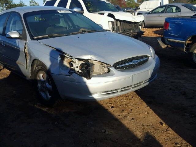 1FAFP53U51A113252 - 2001 FORD TAURUS SILVER photo 9