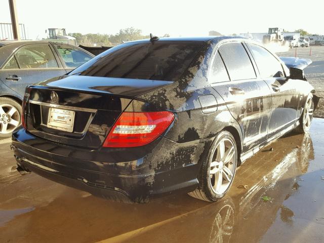 WDDGF4HB0CR212090 - 2012 MERCEDES-BENZ C 250 BLACK photo 4