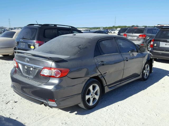 5YFBU4EE3CP049129 - 2012 TOYOTA COROLLA BA GRAY photo 4