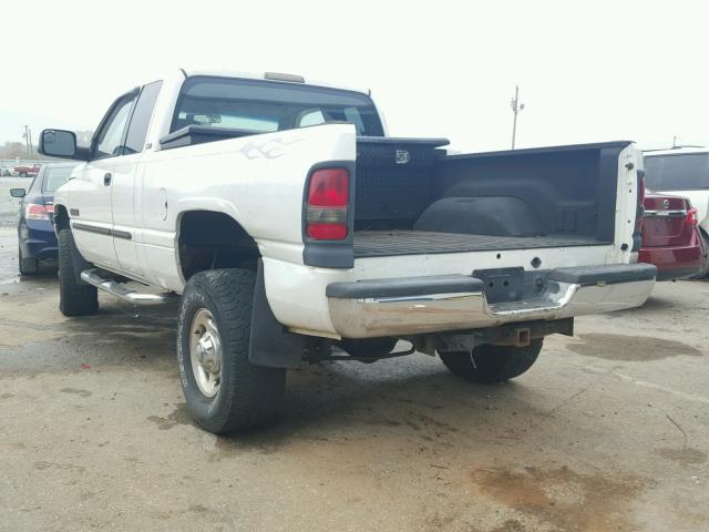 3B7KF23612M315022 - 2002 DODGE RAM 2500 WHITE photo 3