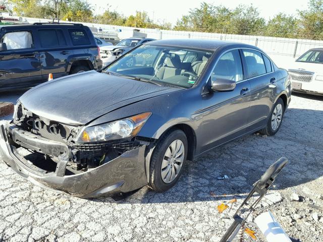 1HGCP2F30AA091421 - 2010 HONDA ACCORD LX GRAY photo 2