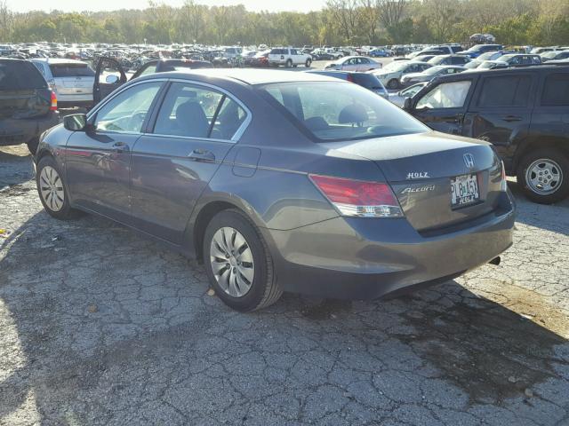 1HGCP2F30AA091421 - 2010 HONDA ACCORD LX GRAY photo 3