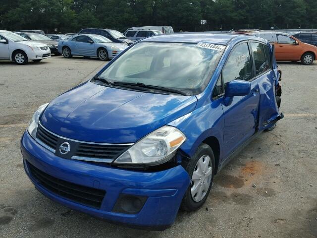 3N1BC13E68L408257 - 2008 NISSAN VERSA S BLUE photo 2