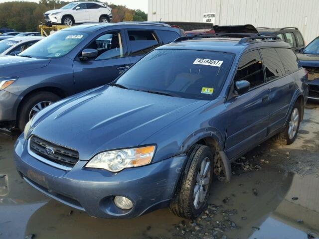 4S4BP61C167358221 - 2006 SUBARU LEGACY BLUE photo 2