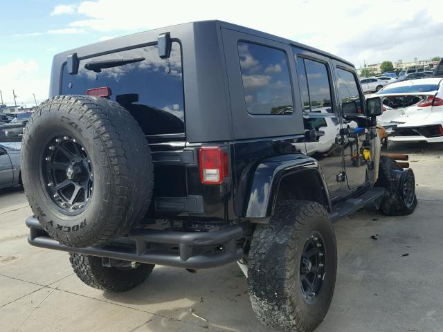 1J4GA59147L113571 - 2007 JEEP WRANGLER S BLACK photo 4