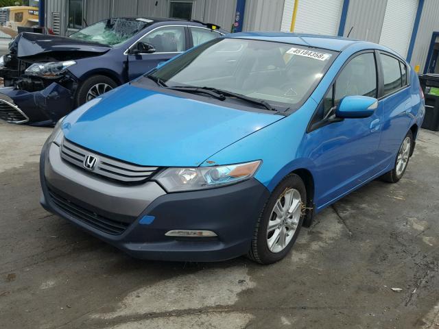 JHMZE2H74AS022965 - 2010 HONDA INSIGHT BLUE photo 2