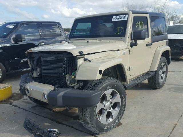 1C4AJWBG5HL605740 - 2017 JEEP WRANGLER S TAN photo 2