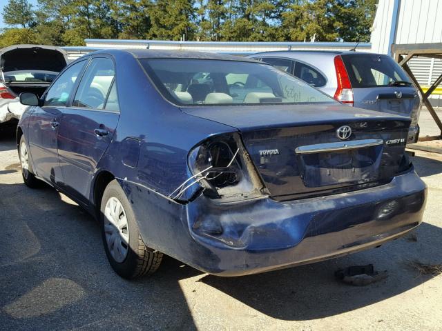 4T1BE32K65U083505 - 2005 TOYOTA CAMRY BLUE photo 3