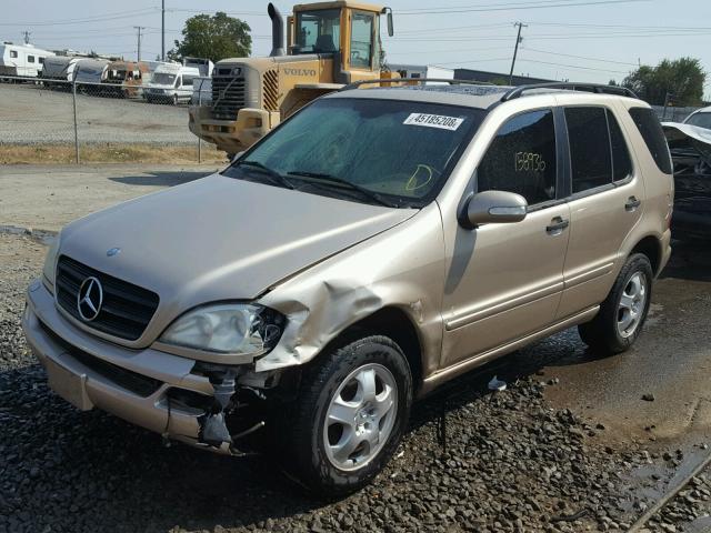 4JGAB57E43A421582 - 2003 MERCEDES-BENZ ML 350 GOLD photo 2