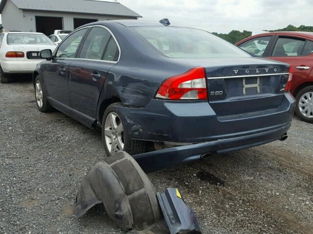 YV1AH992691091525 - 2009 VOLVO S80 T6 BLUE photo 3