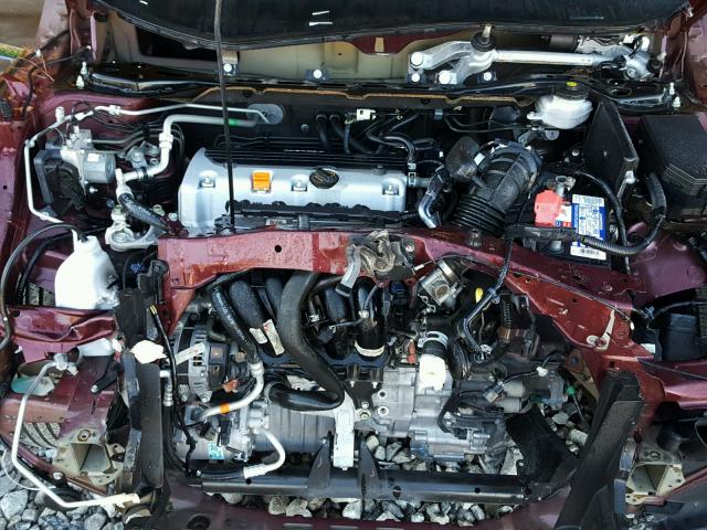 5J6RM3H32EL024361 - 2014 HONDA CR-V LX MAROON photo 7