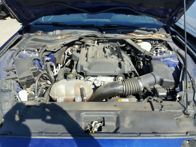 1FATP8UH8F5365678 - 2015 FORD MUSTANG BLUE photo 7