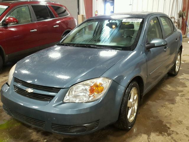 1G1AL58F867797611 - 2006 CHEVROLET COBALT BLUE photo 2