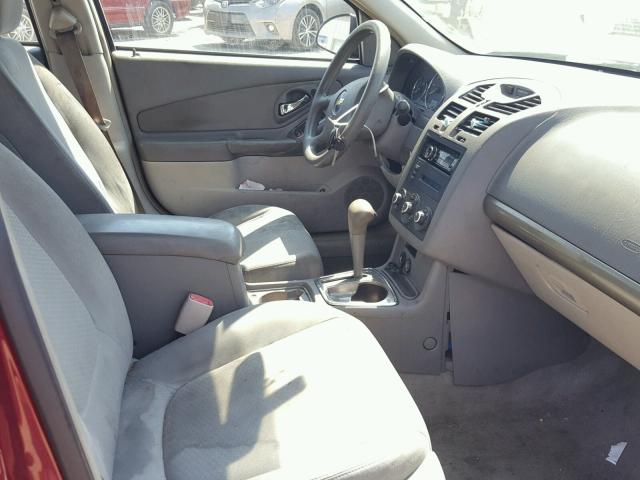 1G1ZS58F57F165968 - 2007 CHEVROLET MALIBU LS წითელი ფოტო 5