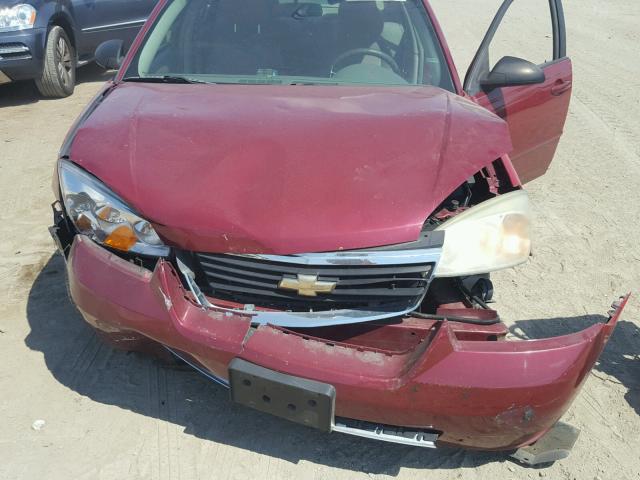 1G1ZS58F57F165968 - 2007 CHEVROLET MALIBU LS წითელი ფოტო 7