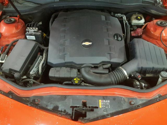 2G1FC1E35C9195901 - 2012 CHEVROLET CAMARO ORANGE photo 7