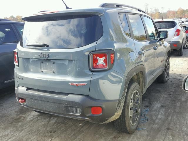 ZACCJBCT2GPC61730 - 2016 JEEP RENEGADE T GRAY photo 4