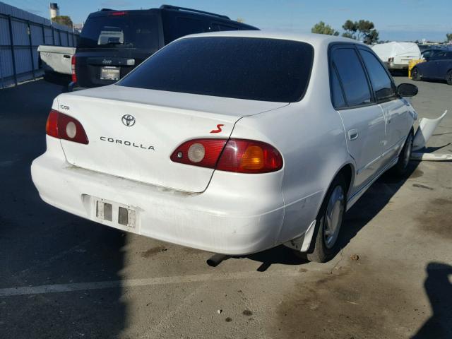 1NXBR12E21Z443480 - 2001 TOYOTA COROLLA CE WHITE photo 4