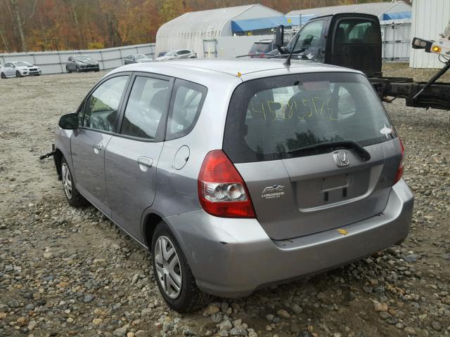 JHMGD37428S025025 - 2008 HONDA FIT GRAY photo 3