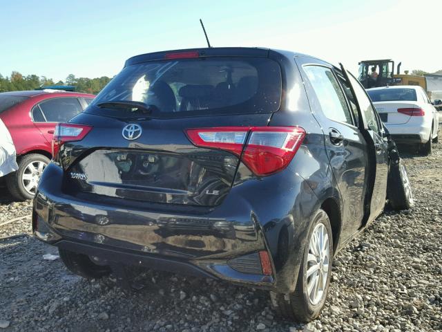 VNKKTUD32JA087124 - 2018 TOYOTA YARIS L BLACK photo 4