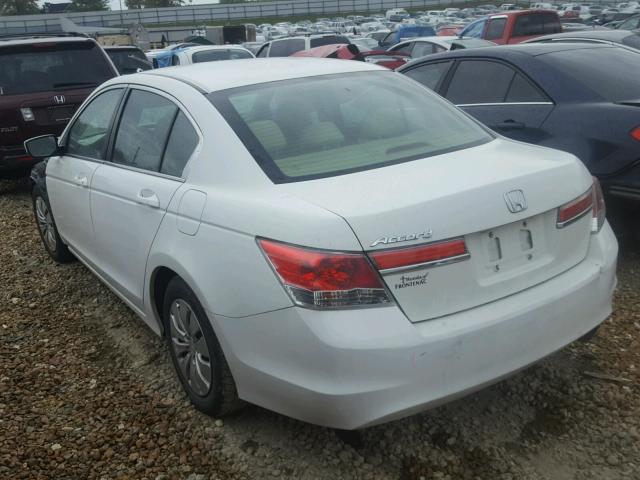 1HGCP2F35CA193266 - 2012 HONDA ACCORD WHITE photo 3