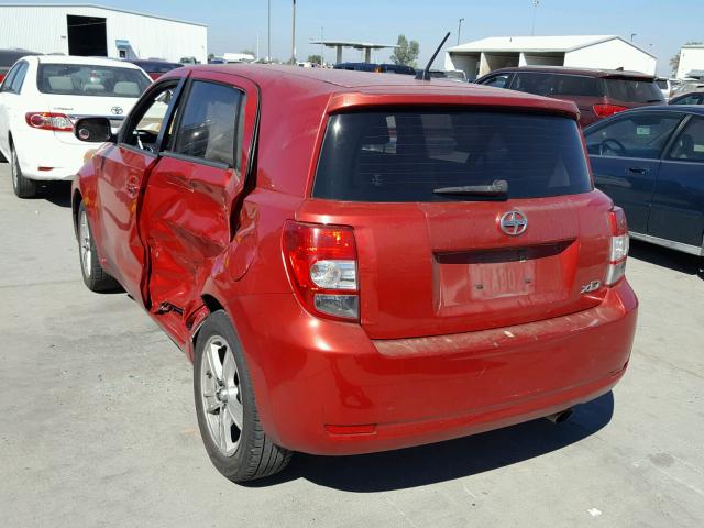 JTKKU104X8J018901 - 2008 TOYOTA SCION XD RED photo 3