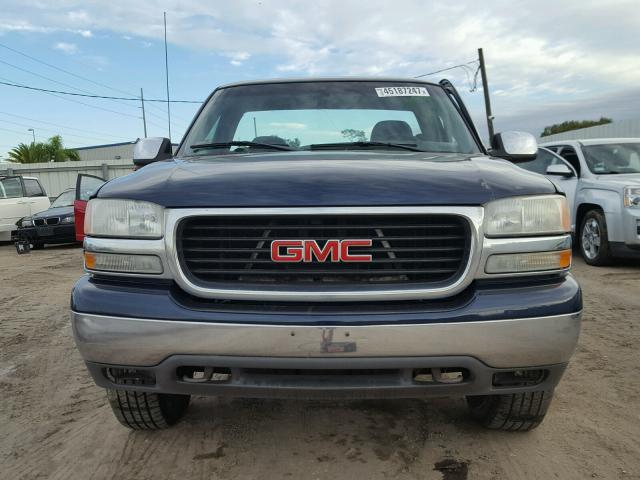 1GTEK14T11Z256638 - 2001 GMC NEW SIERRA BLUE photo 10