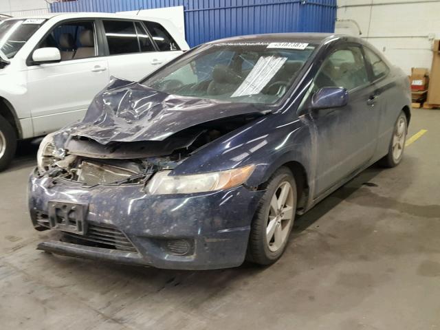 2HGFG12877H572169 - 2007 HONDA CIVIC EX ლურჯი ფოტო 2