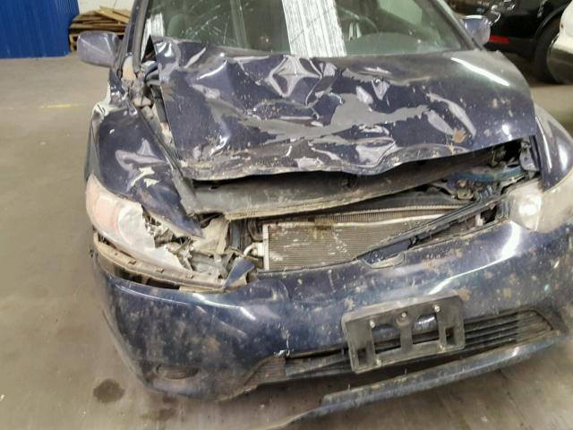 2HGFG12877H572169 - 2007 HONDA CIVIC EX ლურჯი ფოტო 9