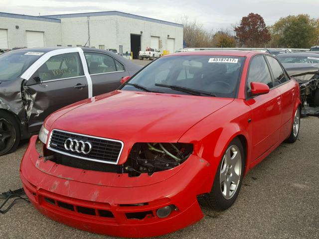 WAULC68E55A079820 - 2005 AUDI A4 RED photo 2