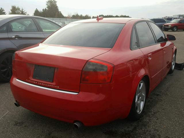 WAULC68E55A079820 - 2005 AUDI A4 RED photo 4